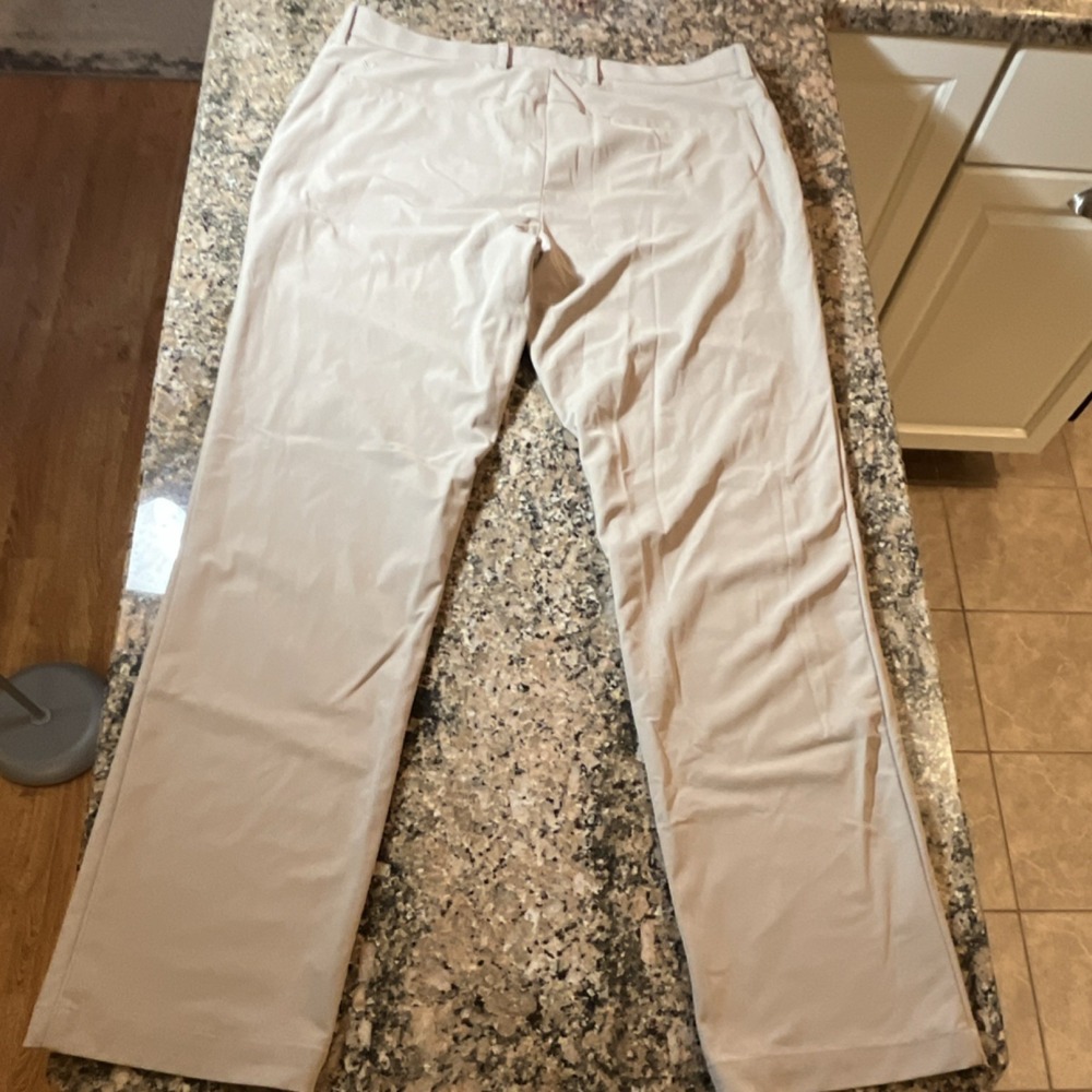 Callaway Opti-Dri Golf Pants Beige Men's‎ 34x32 Regular Fit Flat Front - Picture 5 of 11